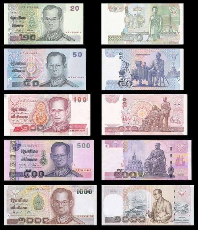 Наличные деньги  в Таиланде