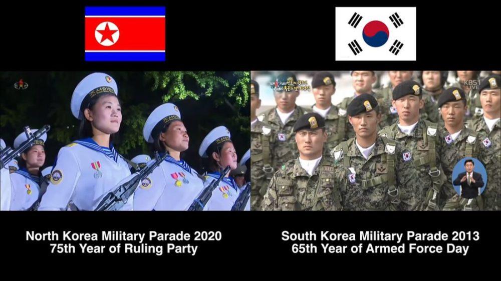 Сравнение военных парадов в Северной и Южной Кореях Сравнение военных парадов в Северной и Южной Кореях
