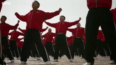 Тренировка УШУ в Шаолине: Вид из космоса