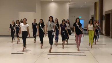 Тренировка Miss Universe Thailand
