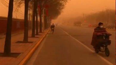 Песчаные бури в Китае