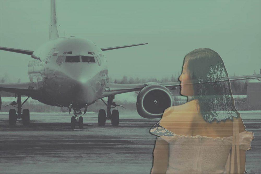 Авиабилет домой для азиатки