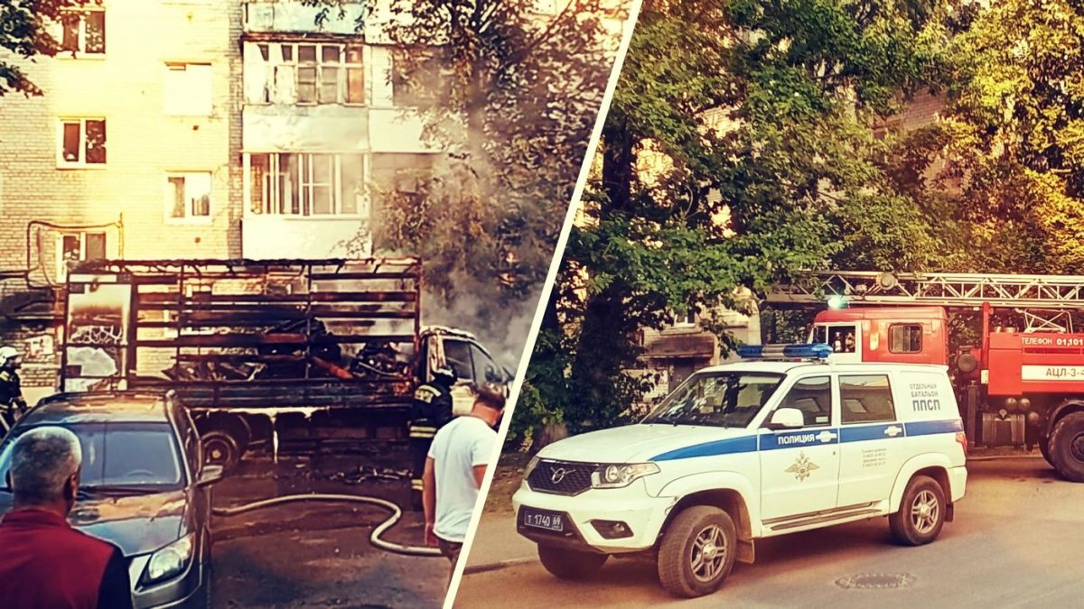 В Твери сгорела «Газель»