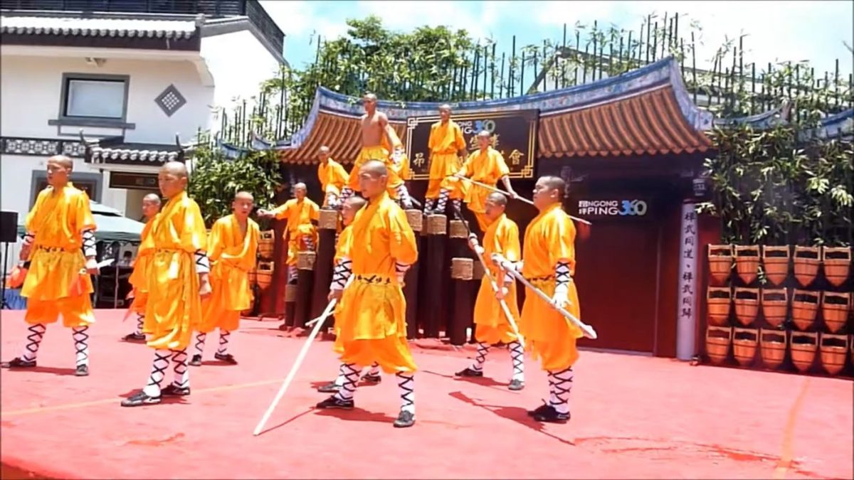 Шаолиньское представление в Гонконге